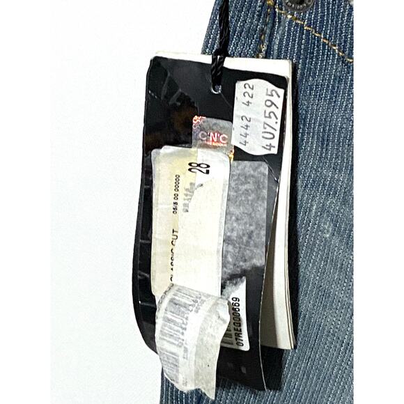 C'N'C Costume National Ribbed Straight Leg Jeans Womens 28 Normcore Casual NWT - Picture 7 of 13